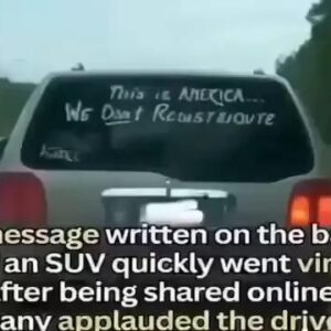 How One SUV Message Sparked a Nationwide Conversation