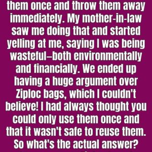 Is It Safe to Wash and Reuse Ziploc Bags?