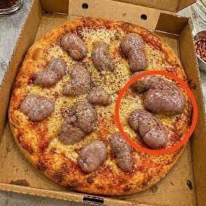 I ordered a pizza in the evening. The delivery driver brought it to me.