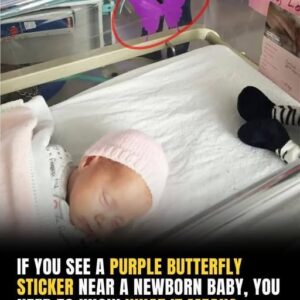 If you see a purple butterfly sticker near a newborn, you need to know what it means