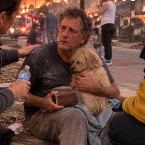 During the LA Wildfires My Dad Let His Home Burn to Save Our Dog and a Small Wooden Box – When Rescuers Looked Inside, There Wasn’t a Dry Eye in Sight