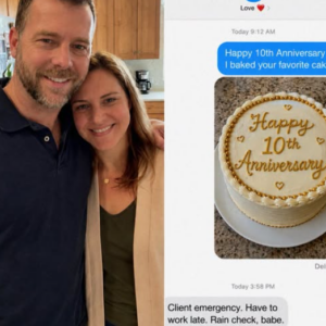 My Husband Canceled Our 10th Anniversary Dinner for a ‘Client Emergency’ – I Drove to His Office With the Cake and Couldn’t Believe My Eyes
