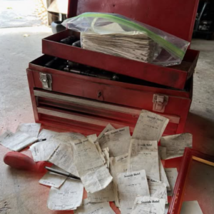 I Found 47 Hotel Receipts in My Husband’s Toolbox Before Our Anniversary Party – When He Stood up to Give His Toast, I Couldn’t Believe Who Walked Through the Door