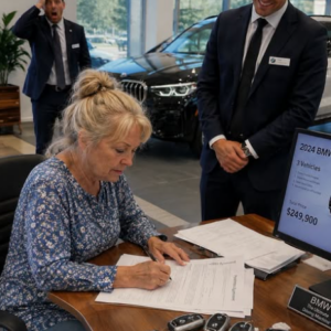 Salesman Dismissed a Dusty Farm Owner — Then Her Name Changed Everything
