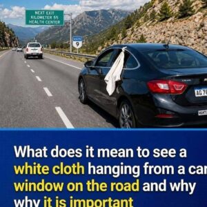 The White Cloth in Car Windows
